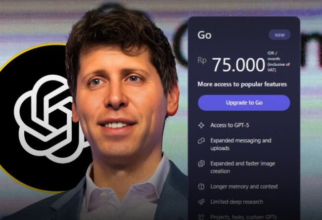 Ilustrasi harga berlangganan ChatGPT Go. [Instagram]